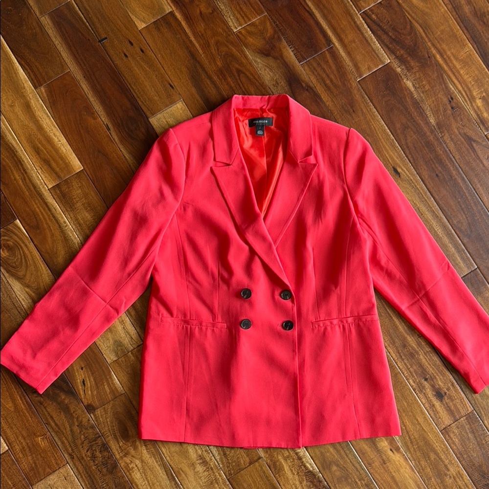Halogen Bright Fuchsia Blazer Professional Suit Jacket